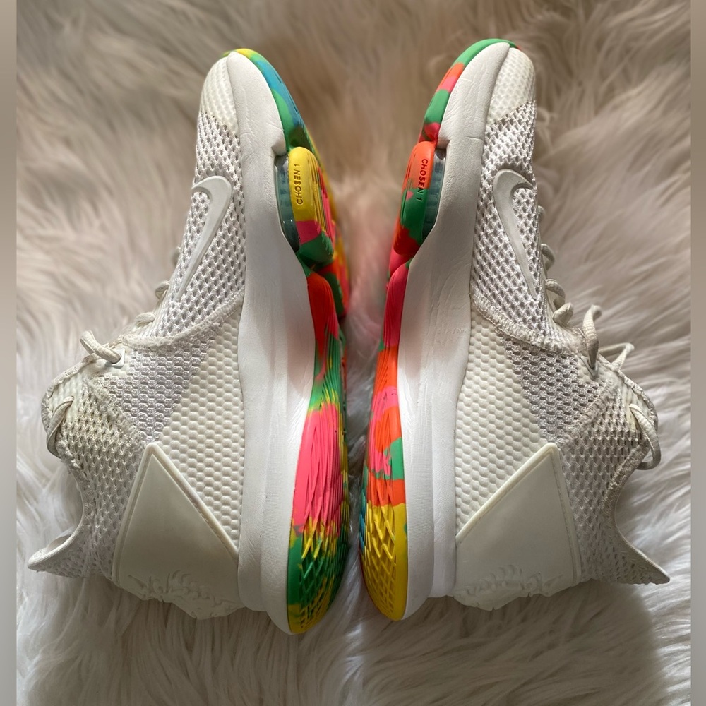 Nike LeBron Witness 4 Mens Size 9.5 White Multi Camo Basketball Shoes BV7427-102